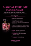 Magical perfume making class !