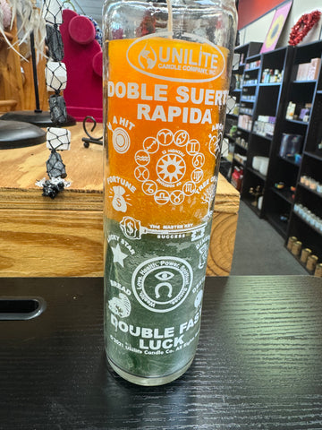 Double Fast Luck Candle