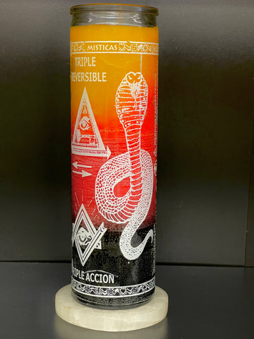 Triple Reversible Candle