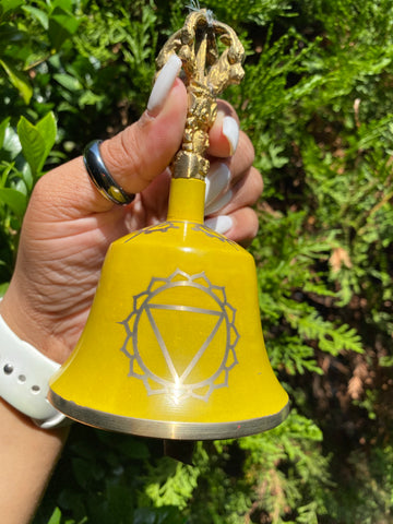 Yellow "Solar Plexus" Tibetan Bell (Note "G")