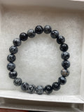 Snowflake Obsidian Bracelet