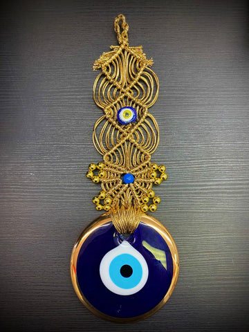 Gold Evil Eye Wall Hanging