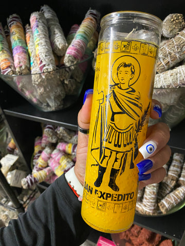 Saint Expedite Candle