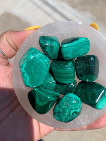 Tumbled Malachite