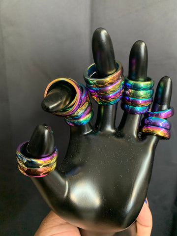 Rainbow Hematite Ring